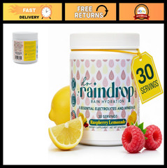 Electrolyte Powder Drink Mix – Raspberry Lemonade, Sugar-Free, Gluten-Free, Spor