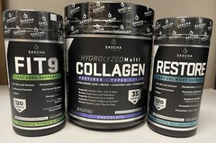 restore sascha fitness Fit 9 Kit con Restore y Collagen chocolate