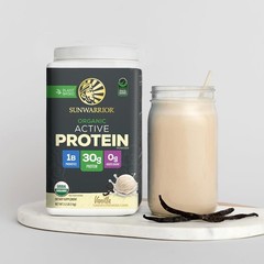 Sunwarrior Pre & Post Workout Active Protein Vegan – Vanilla Protein, 2.2 lbs