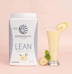 SUNWARRIOR SHAPE LEAN Superfood Shake Vanilla Plant Based Protein Nutrition NEW