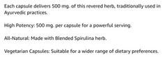 Gnc SuperFoods SPIRULINA 120 Capsules (120 Servings) Whole Plant BEST BY 05/26