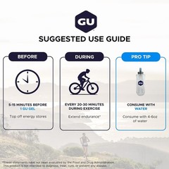 GU Energy Original Sports Nutrition Energy Gel | Vegan, Gluten-Free | 8-Count