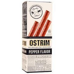 Protos Foods Ostrim – 100% Grass-Fed Beef & Ostrich Stick Pepper Flavor 10 pack