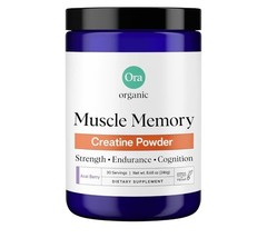 Ora Organic Creatine Monohydrate Powder Muscle Memory Acai Berry 30 Serving 2027