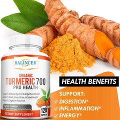 Turmeric Curcumin 700mg Herbal Extract Liver, Brain, Heart, Joint Health