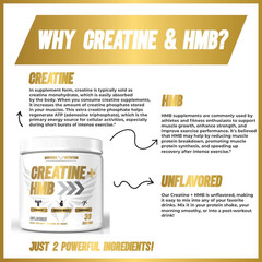 Creatine HMB – HMB Creatine – for Muscle Growth, Increased Strength, Enhanced En
