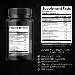 Keskara- Bodybuilding & Men’s Health Support- 4 Bottles- 360 Capsules