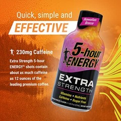 5-hour ENERGY Extra Strength Energy Shot | Hawaiian Breeze Flavor | 1.93 oz. …