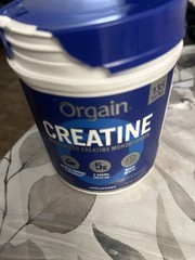 Orgain Creatine Monohydrate Powder Unflavored 23OZ 135 Servings Crack Top-SEALED