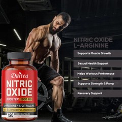 Nitric Oxide Booster Supplement Supports Blood Flow Pre Workout 1500 mg