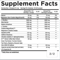 CORE NUTRITIONALS FURY NEXT GENERATION PRE-WORKOUT, 20/40 SERVINGS