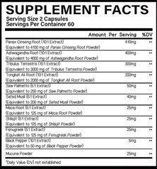 Panax Ginsen 120 Capsules 14000mg Testostero Energy Booster Muscle Health