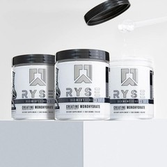 RYSE Creatine Monohydrate Powder – Unflavored – 10.6 Ounce (Pack of 1), White