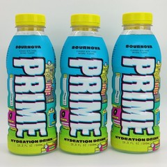 Prime Hydration Electrolyte Drink Sour Nova 500mL US Bottle Caffeine Free 3 Pack