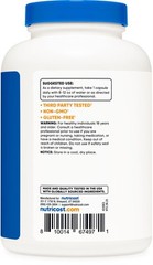 Nutricost Taurine 1000mg Capsules Supplement, 240 Capsules, Non-GMO, Gluten Free