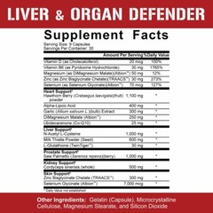 5% Nutrition LIVER and ORGAN DEFENDER Cycle & PCT SUPPORT Heart Kidney Prostate
