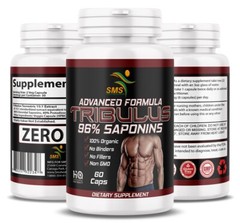 TRIBULUS TERRESTRIS 96% SAPONINS FITNESS SUPPLEMENT 2000mg DAILY NON GMO