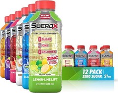 Unique Electrolyte Blend – Zero Sugar Sports Hydration Drink, 12 x 21.3 Fl oz