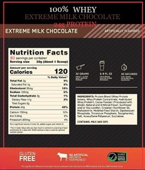 100% Whey Protein, Optimum Nutrition Gold Standard, 80 Servings, 24g Protein
