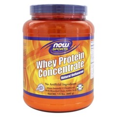 NOW Foods Whey Protein Concentrate Natural Unflavored, 1.5 lbs.