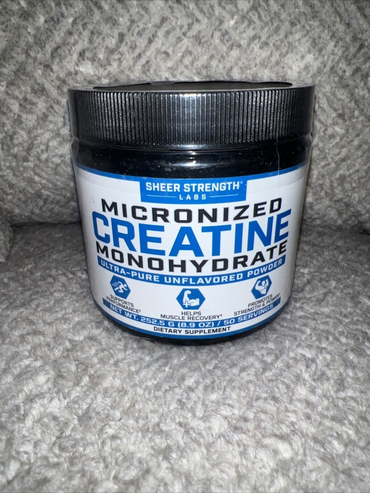 Sheer Strength Labs ~ Micronized Creatine Monohydrate ~ Unflavored ~ Sealed