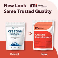 Creatine Monohydrate Powder 1 Kg (2.2 Lbs), 5000Mg per Serv, Micronized Creatine