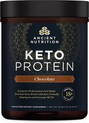 Ancient Nutrition Keto Protein Chocolate 20oz NEW