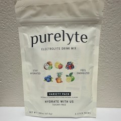 purelyte Electrolyte Drink Mix Powder Variety Pack, Sugar-Free, 6 Sticks 1.68oz
