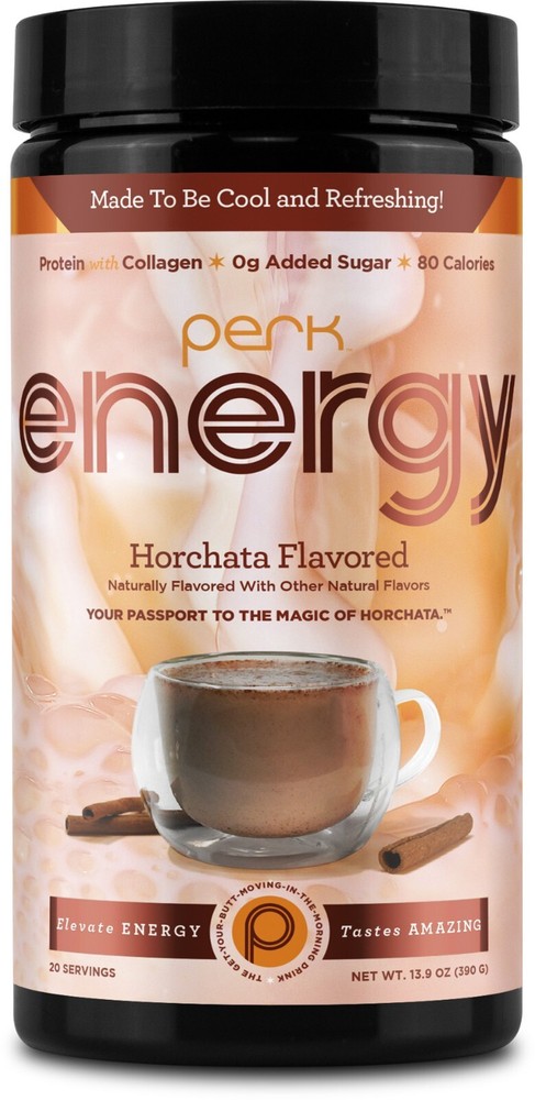 Perk Energy Original Horchata Energy Drink Powder (20 Servings)