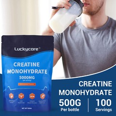 100% Pure Creatine Monohydrate 500g Micronized Powder 100 Servings Unisex