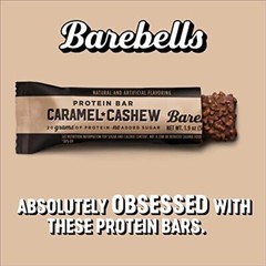 Barebells Protein Bars Caramel Cashew – 12 Count, 1.9oz Bars – Protein Snacks…