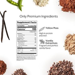Promix Vegan Protein Powder French Vanilla 2.5lb – 25g Pea Protein + B12