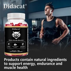 Maca root 100mg,Ashwagandha 100mg 60 gummies | Nitric oxide booster | Strength