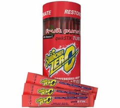 Sqwincher ZERO Sugar Free Electrolyte Powder Beverage MIX 120 Qwik Stik 12 Tubes