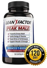 Peak Male Professional Strength Testosterone Booster – Money Back Guarantee