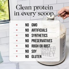 5LB Naked Whey – All Natural Grass Fed Whey Protein Powder, Unflavored, No GMO