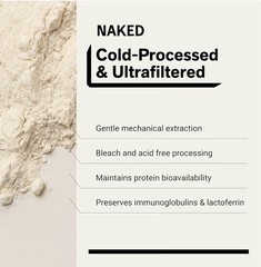 NAKED Grass-Fed Whey Protein Concentrate Powder, NSF Certified Non-GMO 2 lb