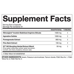 Magnum Nutraceuticals Volume Pre-Workout Non-Stimulant Arginine Norvaline