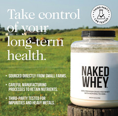 NAKED Vanilla Whey Isolate Protein – Only 4 Ingredients 24 Servings