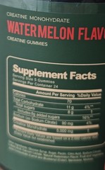 Creatine Monohydrate Gummies MADE IN USA, Certified by USA Lab, Sour Watermelon