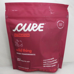 CURE WILD THING BERRY POMEGRANATE DAILY ELECTROLYTE MIX 14 PACKETS EXP:2026 2PCS