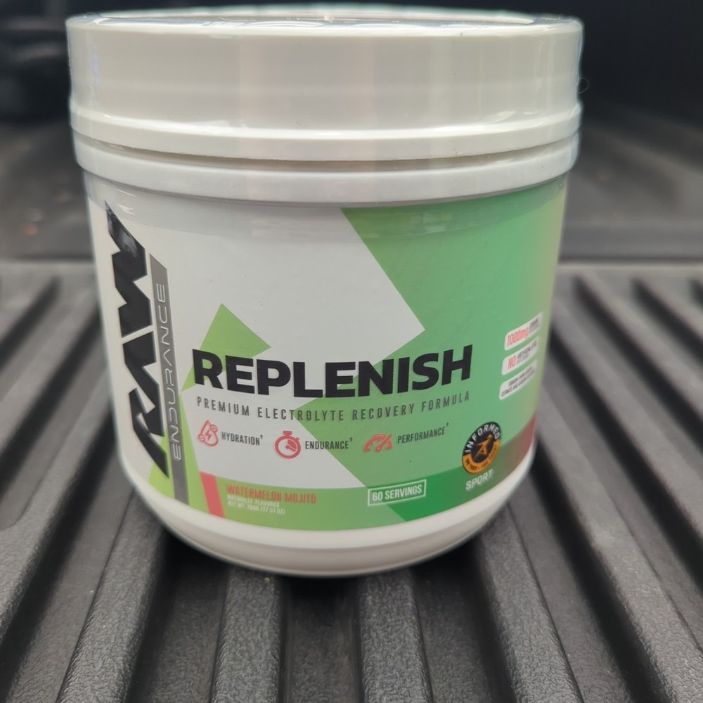 RAW Endurance Replenish Electrolyte Recovery Watermelon Mojito 60 Servings