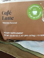 Vita Hustle ONE Superfood Protein Cafe Latte Caffeine Mix Powder Vegan 1.47 Lbs