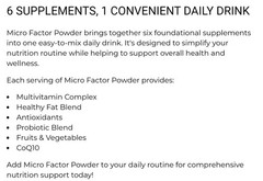 1ST Phorm MICRO FACTOR Daily Nutrition 10 oz ( 30 Serv ) Lemonade BEST BY 11/26