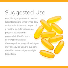 CENSOR Specialized Body Toning Supplement for Losing Inches – 90 Softgels