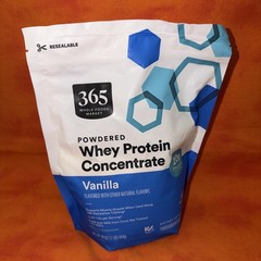 365 Whole Foods Market Whey Protein Concentrate Vanilla 16oz Exp 10/27