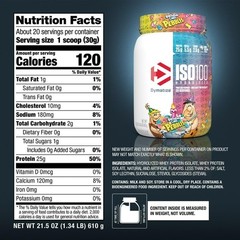 Dymatize ISO100 Hydrolyzed Whey Protein Isolate Powder Birthday Cake 610g
