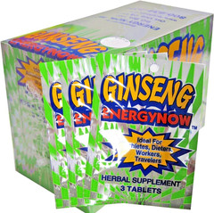 6 Boxes Of Energy Now Ginseng Herbal Supplements 144 Packs 3 Pills In Each Pack