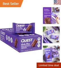 Quest Bake Shop Chocolate Brownies – 10g Protein, 2g Carbs, 1g Sugar, 10 Count