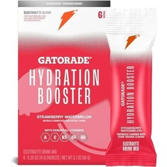 Gatorade Hydration Booster Electrolyte Drink ,Strawberry Watermelon 2.1 oz, 6 PK
